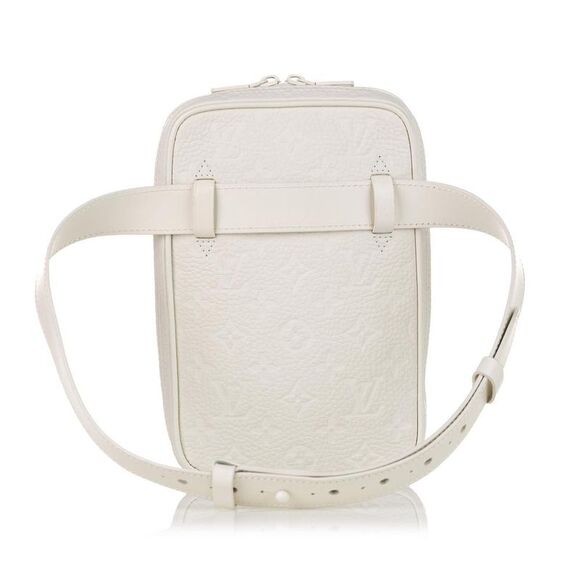 Pre Loved louis vuitton Belt Bag Monogram Women White Crossbody Bags - Picture 3 of 8